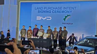 BYD Resmikan Pembelian Lahan Pabrik di Subang