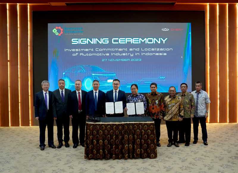 Chery dan Kemenperin Sepakat Bikin Mobil Listrik di Indonesia Chery dan Kemenperin Sepakat Bikin Mobil Listrik di Indonesia