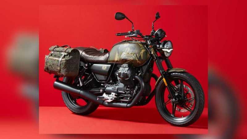 Moto Guzzi V7 Stone Kolaborasi dengan Palace Gucci Makin Memikat