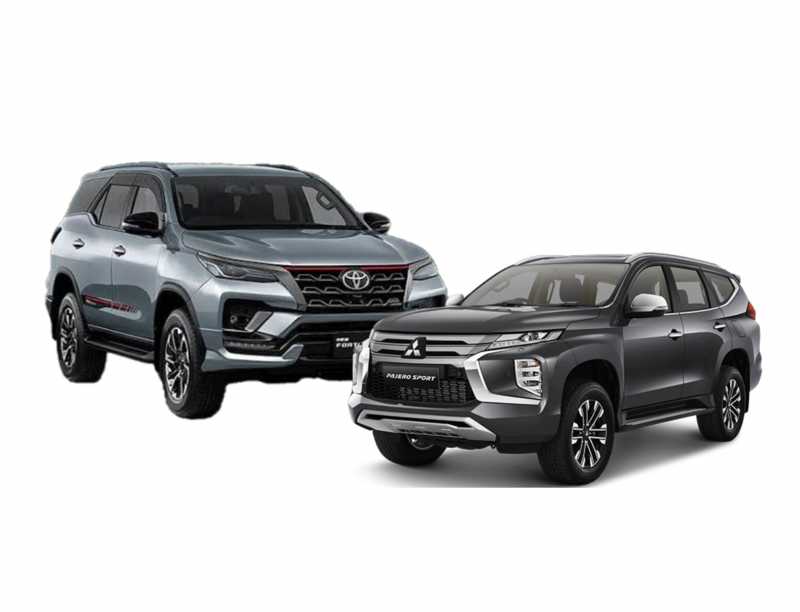 Duel Mobil Arogan 2024: Fortuner Plat Palsu Dikalahkan Pajero Sport