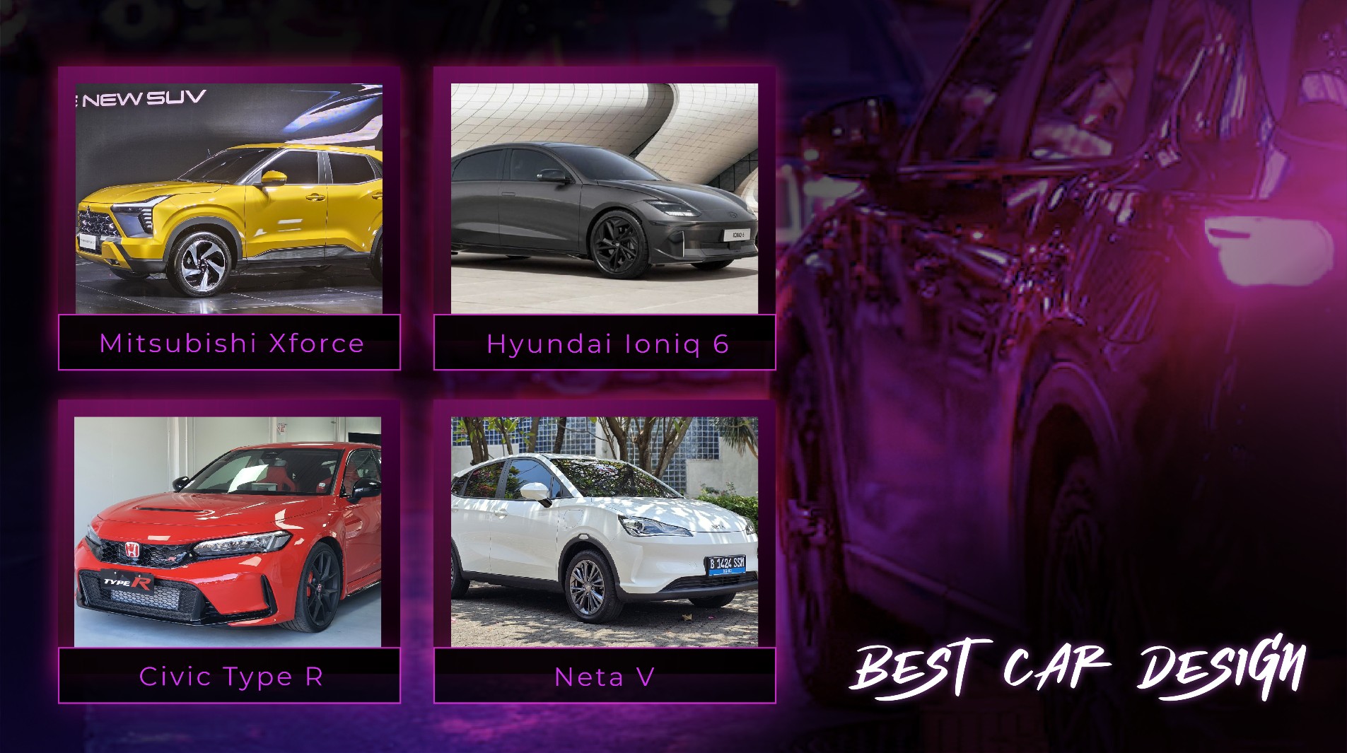 Adu Ganteng 4 Mobil di ‘Best Car Design’ Uzone Choice Award 2023