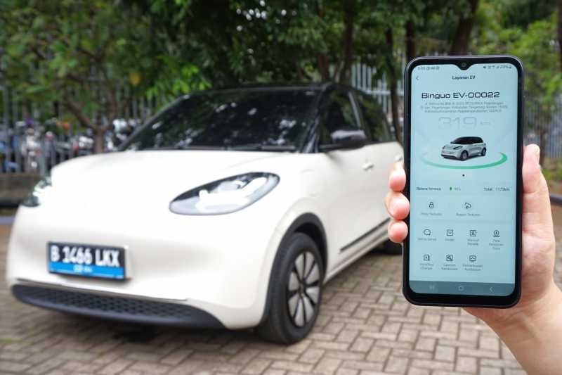 Pengguna Wuling BinguoEV Bisa Mantau Mobil Pakai Ponsel Pengguna Wuling BinguoEV Bisa Mantau Mobil Pakai Ponsel