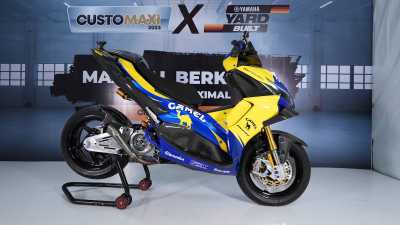 Intip Juara Modifikasi Custommaxi Yamaha, Aerox Rasa Valentino Rossi