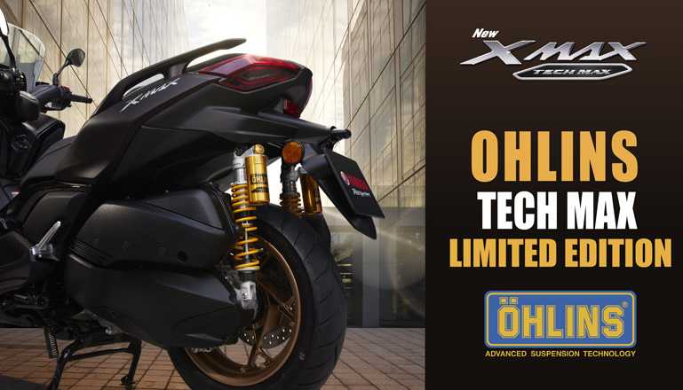 Yamaha Xmax TechMAX Thailand Pakai Suspensi Ohlins, Harga Rp100 Juta!