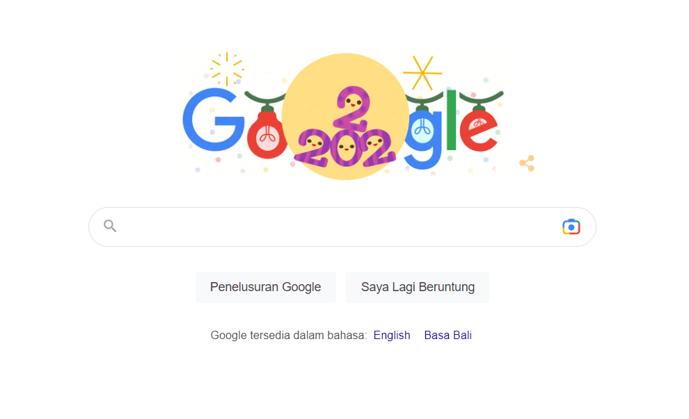 Google Doodle Terakhir di Tahun 2022, Rayakan Malam Tahun Baru Bersama