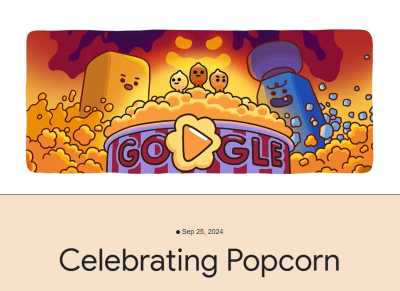 Ada Game Popcorn di Google Doodle Hari Ini, Begini Cara Mainnya