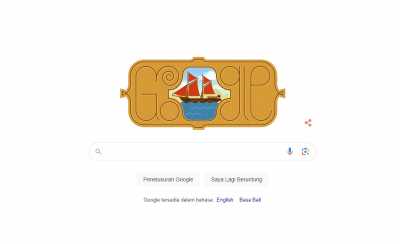 Kapal Pinisi Asal Sulawesi Berlayar di Google Doodle Hari Ini