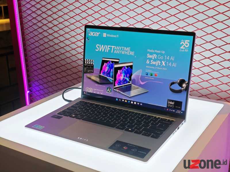 Spek Acer Swift Go 14 & Swift X 14, Laptop AI Harga Mulai Rp12 Juta