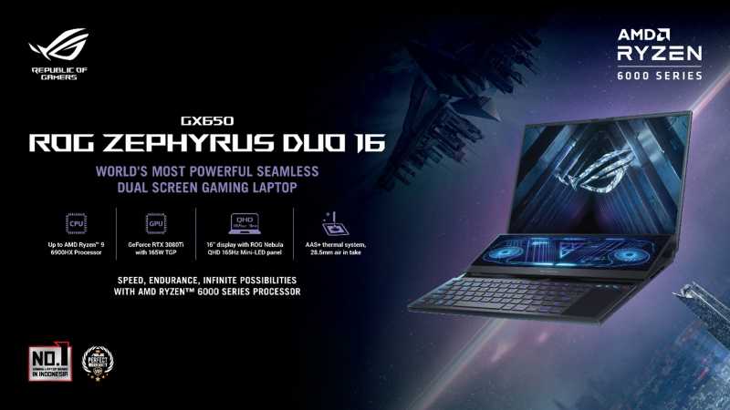 ROG Zephyrus Duo 16 Jadi Andalan untuk Gaming hingga <i>Ngonten</i>