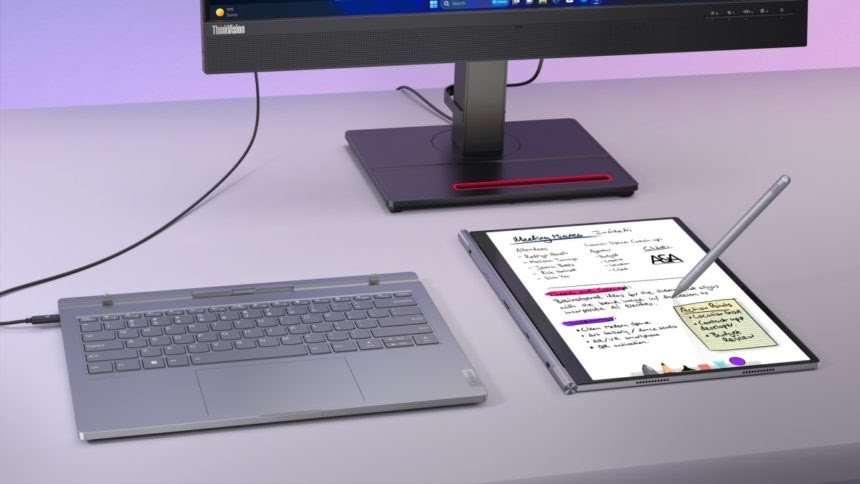 Lenovo Pamer Laptop Unik di CES 2024, Gabungkan OS Windows dan Android