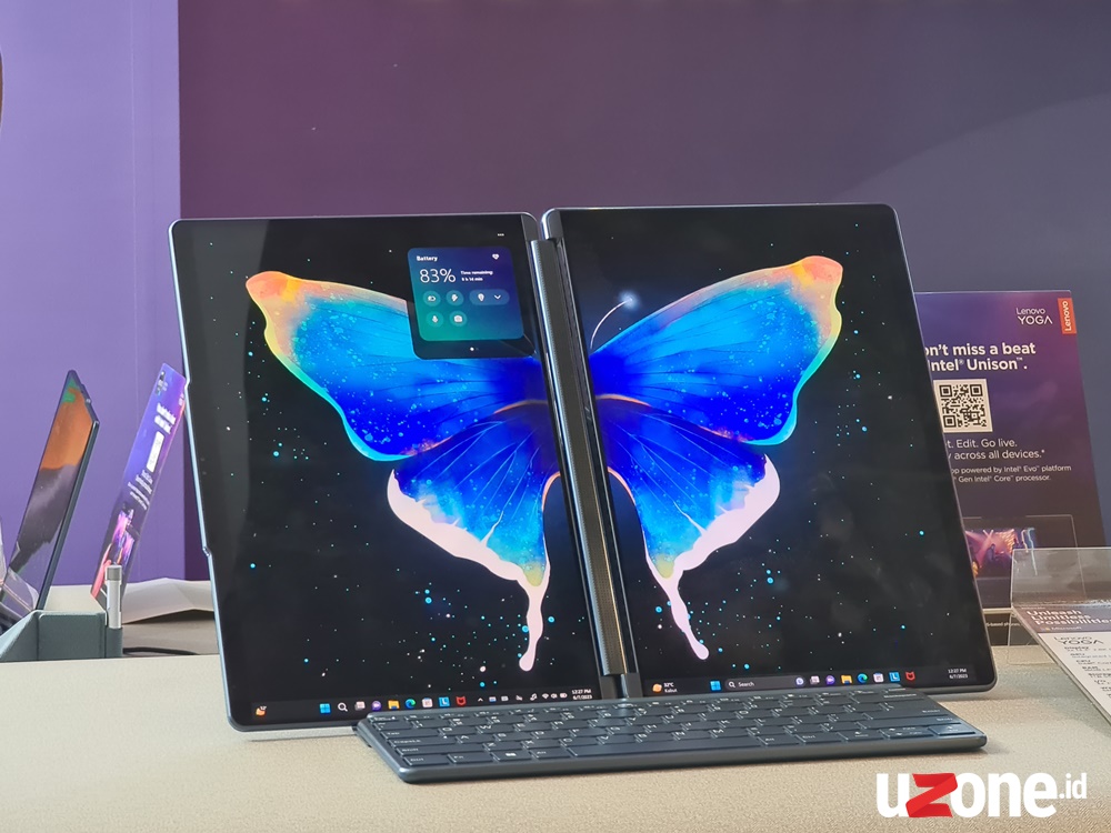 Laptop Dua Layar Lenovo Yoga Book 9i Masuk Indonesia, Harganya Rp34 Juta