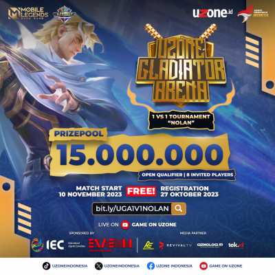 Yuk Daftar Uzone Gladiator Arena 1 vs 1, Prize Pool-nya Rp15 Juta!