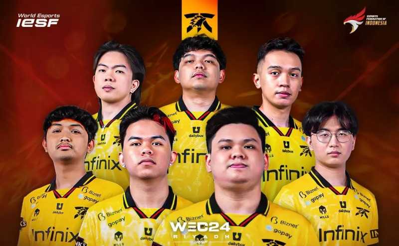 Fnatic ONIC jadi Timnas MLBB Indonesia di Piala Dunia eSport 2024 Fnatic ONIC jadi Timnas MLBB Indonesia di Piala Dunia eSport 2024
