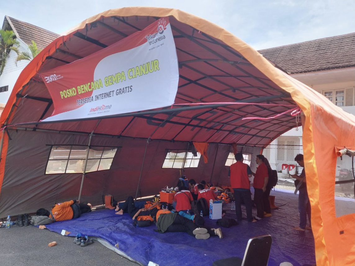 Telkom Salurkan Bantuan Senilai Rp1 Miliar Pasca Gempa Cianjur