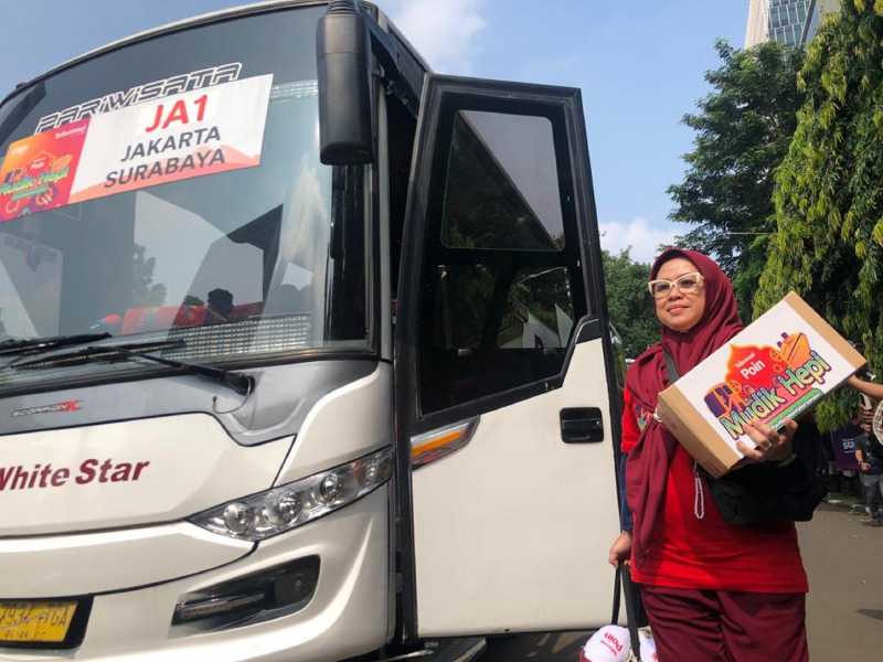 Cerita Diana yang Sumringah Bisa Mudik Gratis Berkat Telkomsel