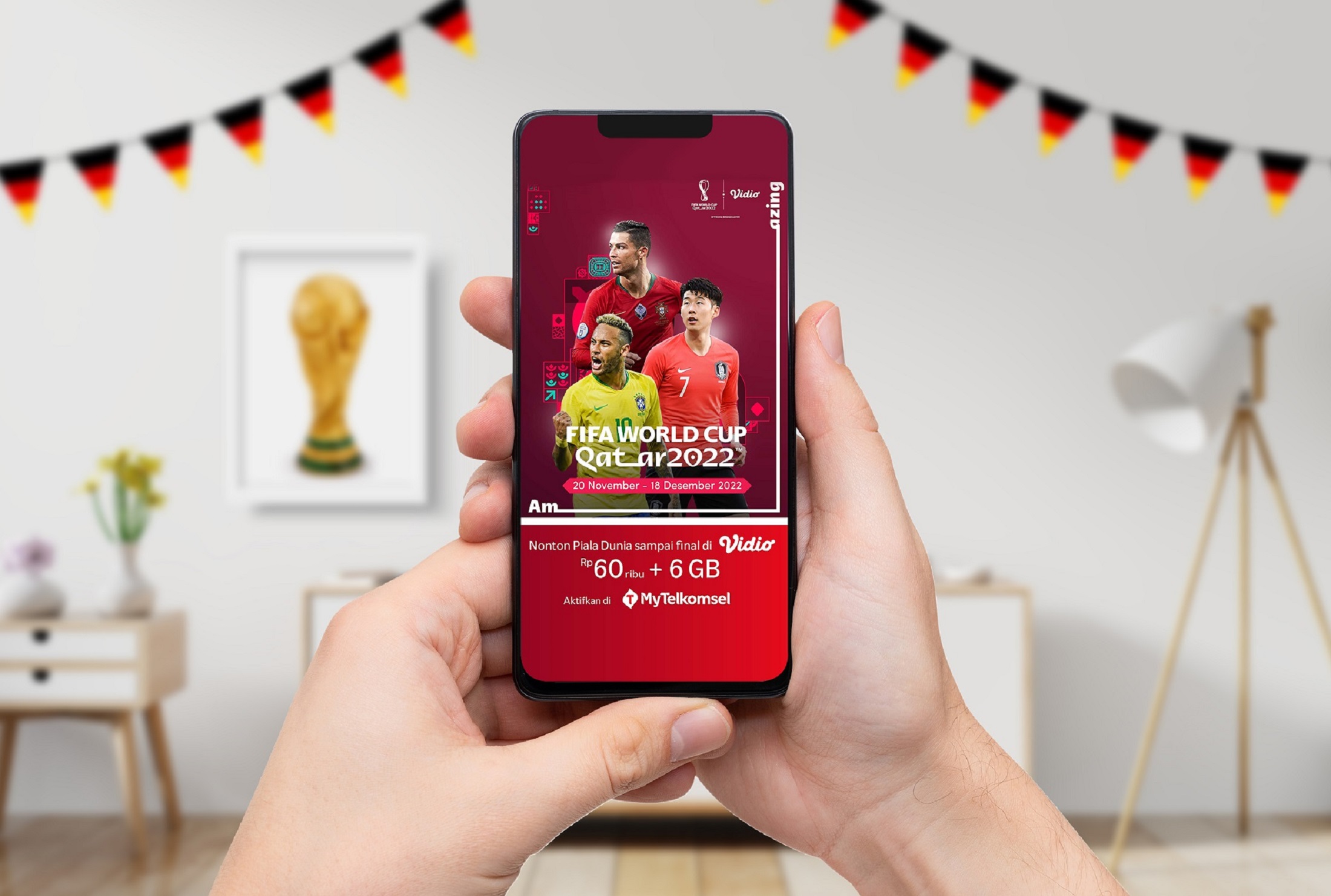  Telkomsel Luncurkan Paket Nonton Piala Dunia 2022, Cuman Rp49 Ribuan