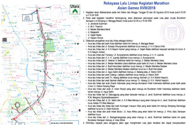 Weekend Mau Jalan? Ini Daftar Jalan di Jakarta yang Ditutup