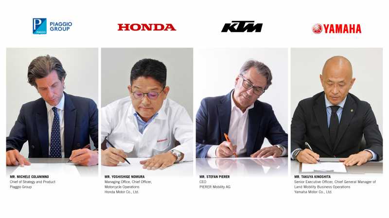 Baterai Motor Listrik Piaggio, Honda, KTM dan Yamaha Bisa Saling Ditukar