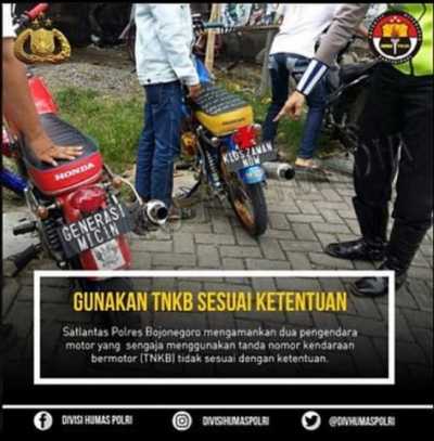 Gaya Pakai Pelat Nomor Kids Zaman Now, Selanjutnya..