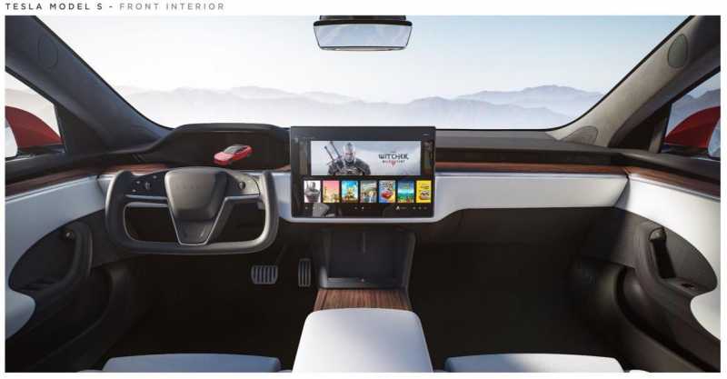 Tesla Model S Terbaru Bisa Mainkan Game Cyberpunk 2077 Tesla Model S Terbaru Bisa Mainkan Game Cyberpunk 2077