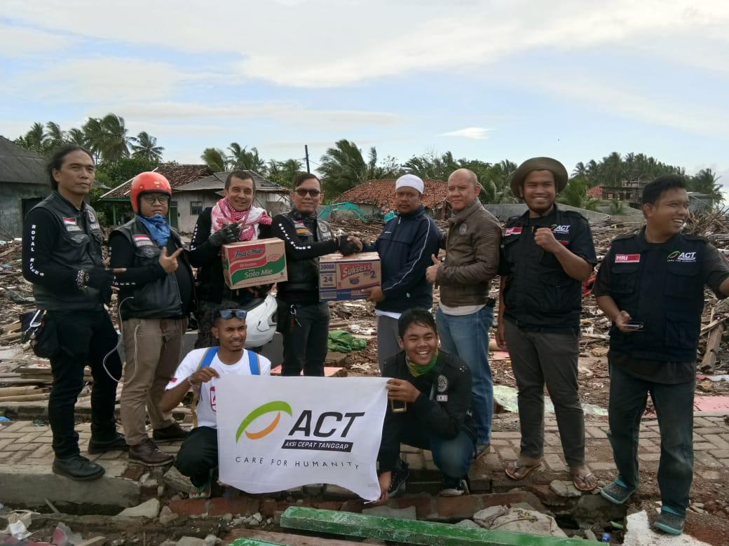 Royal Riders Indonesia (RORI), Bawa Donasi ke Banten dan Lampung