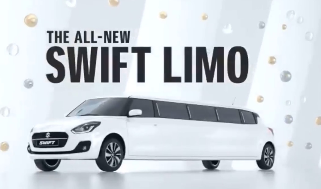 Suzuki Pamerkan Swift Limousine Terbaru, Kena April Mop Deh