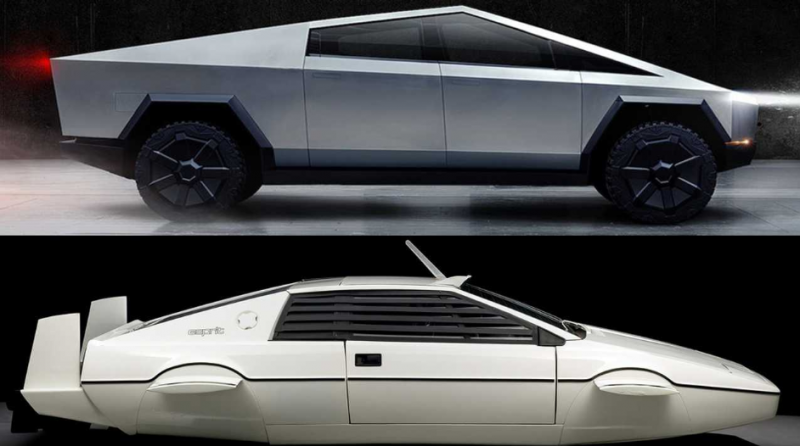 Desain Tesla Cybertruck Terinspirasi Kapal Selam Lotus James Bond Desain Tesla Cybertruck Terinspirasi Kapal Selam Lotus James Bond