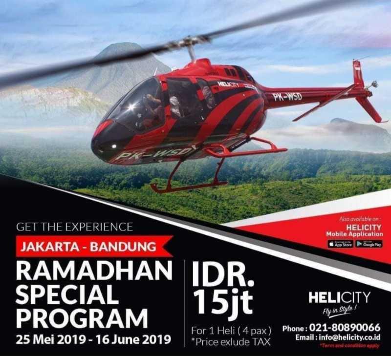 Mudik 2019: Pulang Kampung Naik Helikopter Rp 15 Jutaan