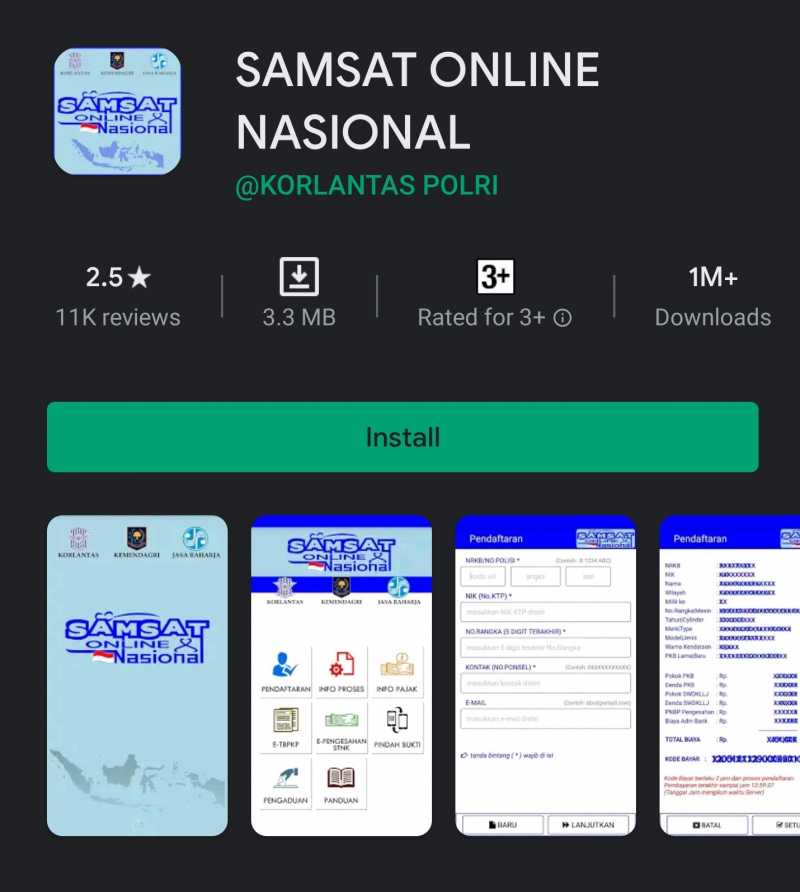 Aplikasi Samsat Online Nasional Tambah Fitur, Makin Praktis