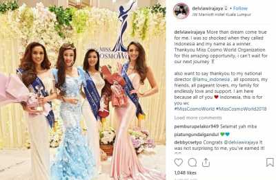 Raih <i>Miss Cosmo World 2018</i>, Ini Profil Delvia Wirajaya Perwakilan Indonesia