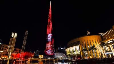 Gedung Burj Khalifa Turut Menghitung Hari Kedatangan Avengers