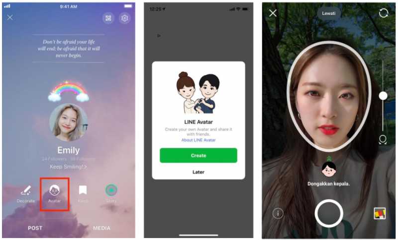 Cara Membuat Avatar di Line Cara Membuat Avatar di Line
