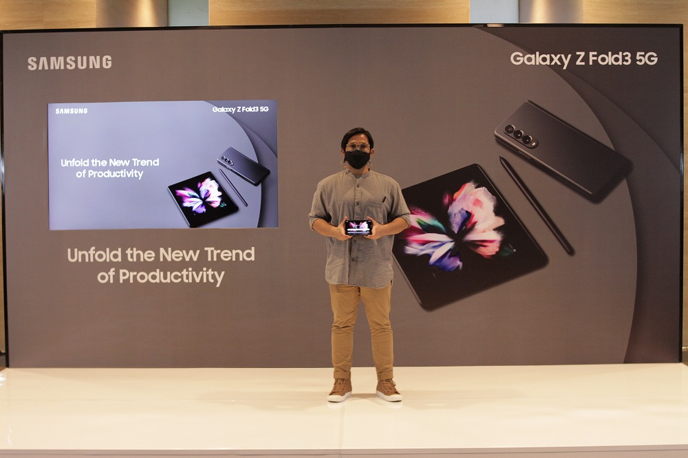 Putera Dwi Karunia, Founder Brodo dalam acara Samsung Galaxy Z Fold3 Workshop3 Unfold The New Trend of Productivity