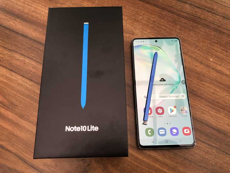 FOTO: Melihat Lebih Dekat Bodi Samsung Galaxy Note10 Lite