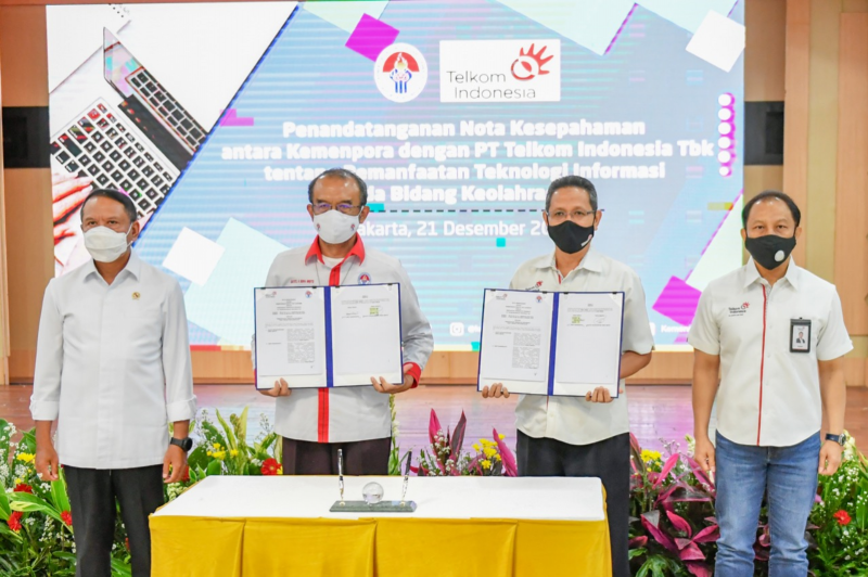 Menpora RI Jalin Kerjasama dengan Telkom untuk Satu Data Indonesia Menpora RI Jalin Kerjasama dengan Telkom untuk Satu Data Indonesia