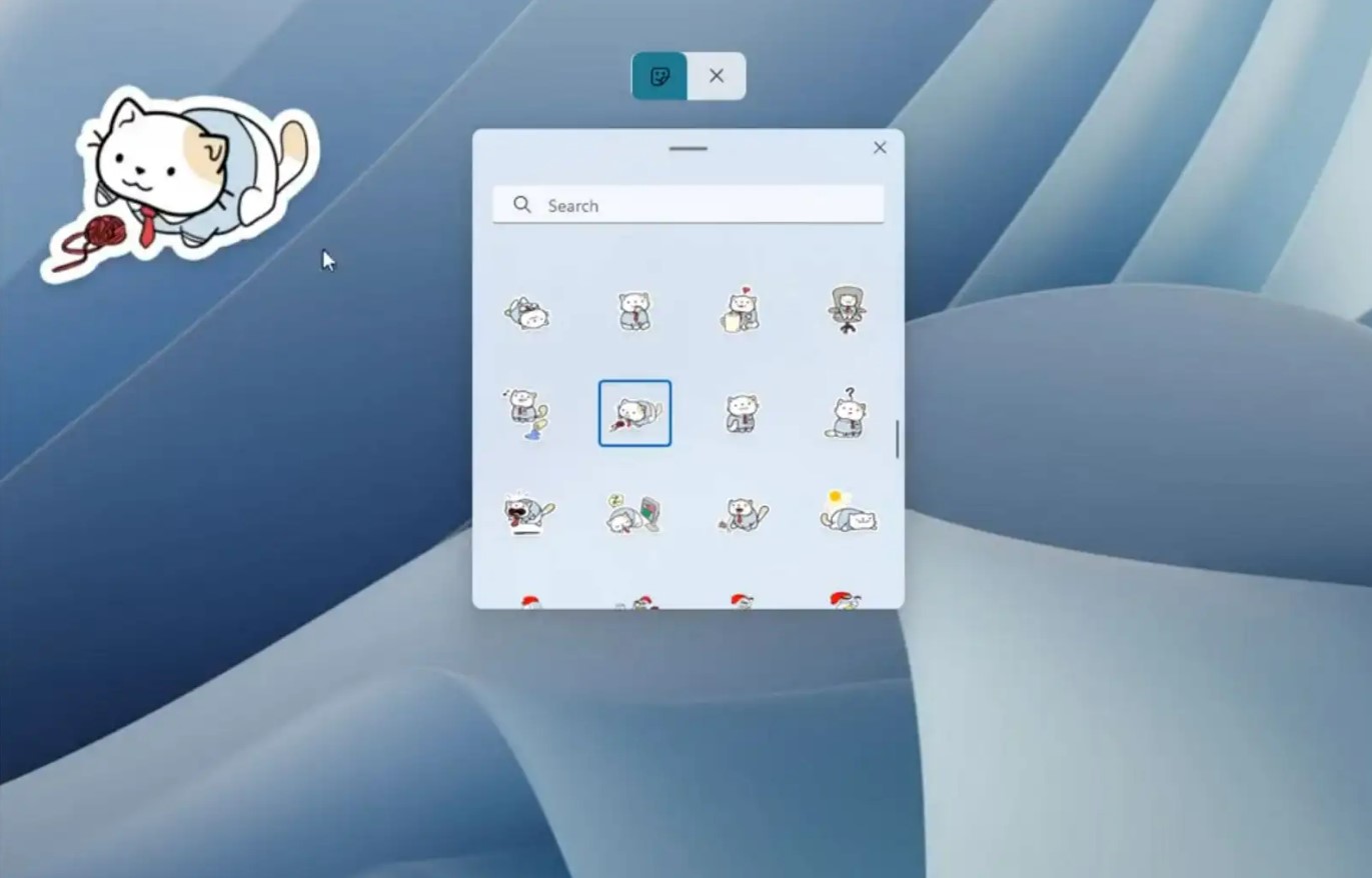 Cara Tampilkan Stiker Lucu di Desktop Windows 11