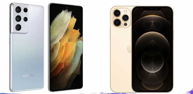 Adu Spesifikasi Samsung Galaxy S21 Ultra vs iPhone 12 Pro Max Adu Spesifikasi Samsung Galaxy S21 Ultra vs iPhone 12 Pro Max