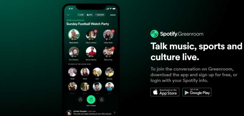 Diam-diam, Spotify Rilis Fitur Greenroom yang Mirip Clubhouse Diam-diam, Spotify Rilis Fitur Greenroom yang Mirip Clubhouse