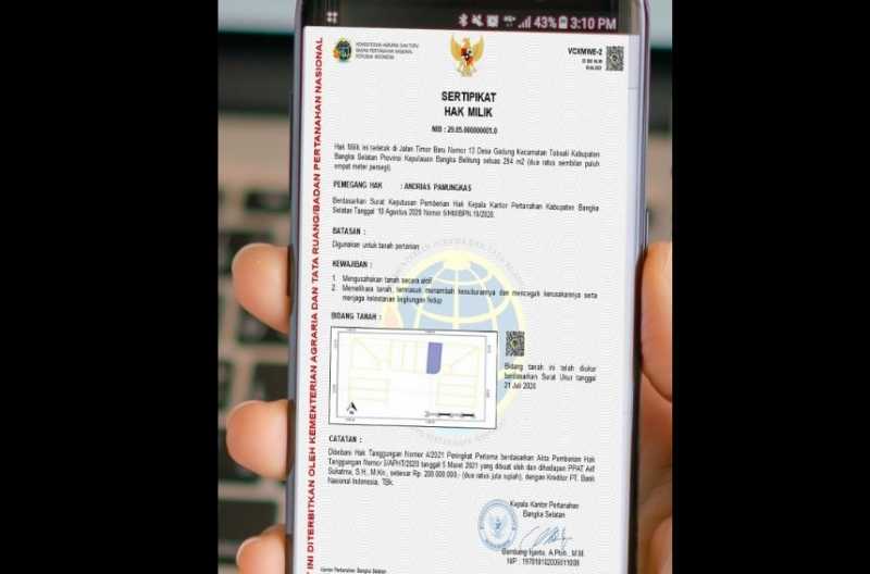 Pemerintah Tunda Pemberlakuan Sertifikat Tanah Elektronik Pemerintah Tunda Pemberlakuan Sertifikat Tanah Elektronik