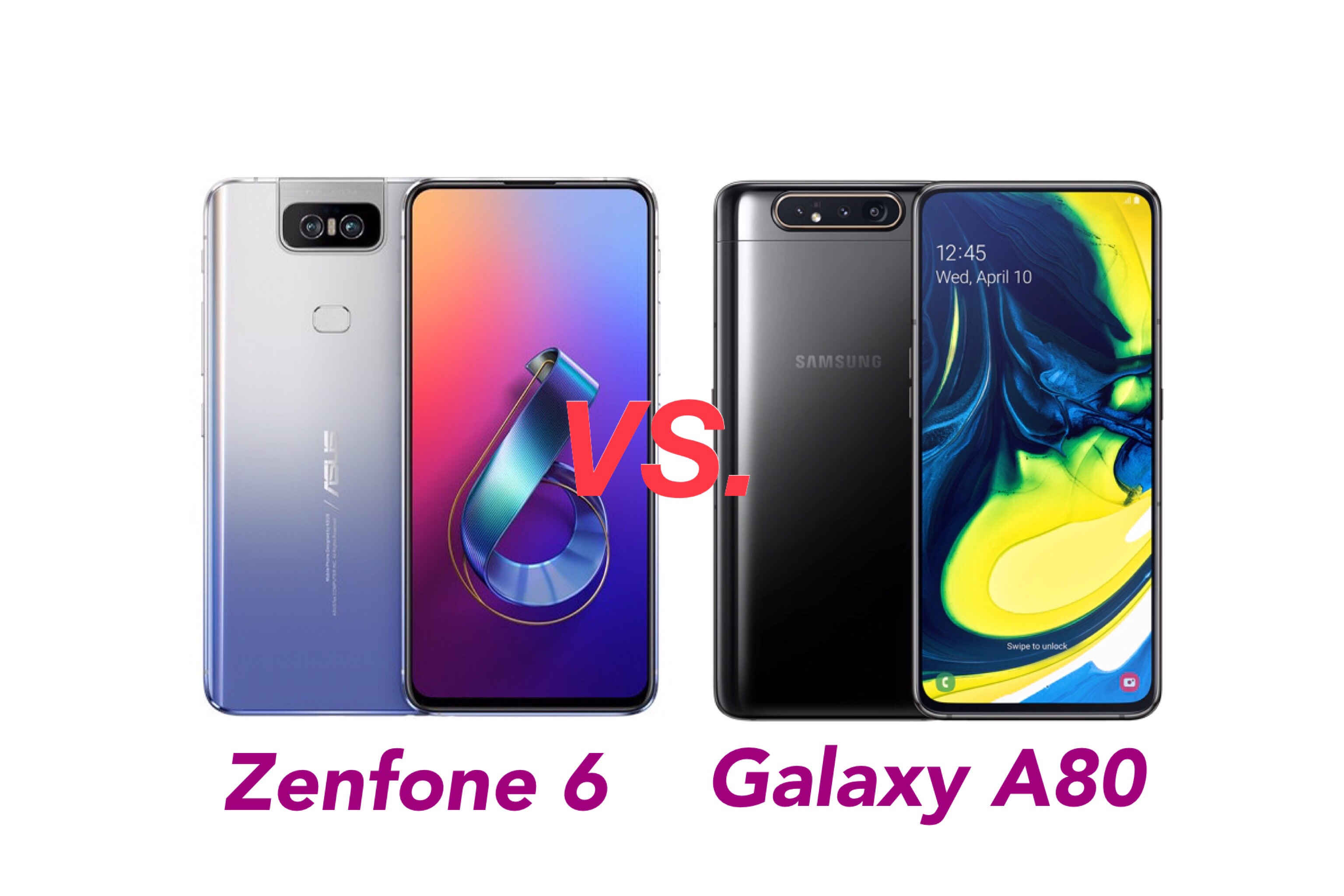 Adu Spesifikasi Zenfone 6 vs. Galaxy A80, Kameranya Sama-sama Bisa Diputar