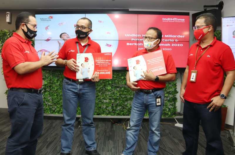 Telkom Gelar Pengundian IndiHome Miliarder Paket Rumah Ceria dan Berkah dari Rumah 2020 Telkom Gelar Pengundian IndiHome Miliarder Paket Rumah Ceria dan Berkah dari Rumah 2020