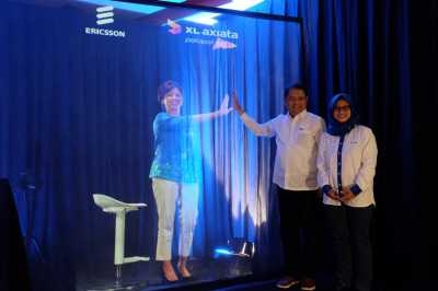 XL Axiata Uji Coba Teknologi 5G Pakai Hologram