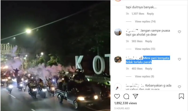 Heboh Pawai Sahur di Bekasi, Netizen: Corona Udah Ga Ada Harga Dirinya