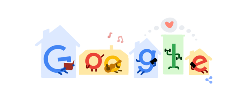 Google Doodle Hari Ini, Ajak Netizen Tetap Nyaman Berdiam di Rumah