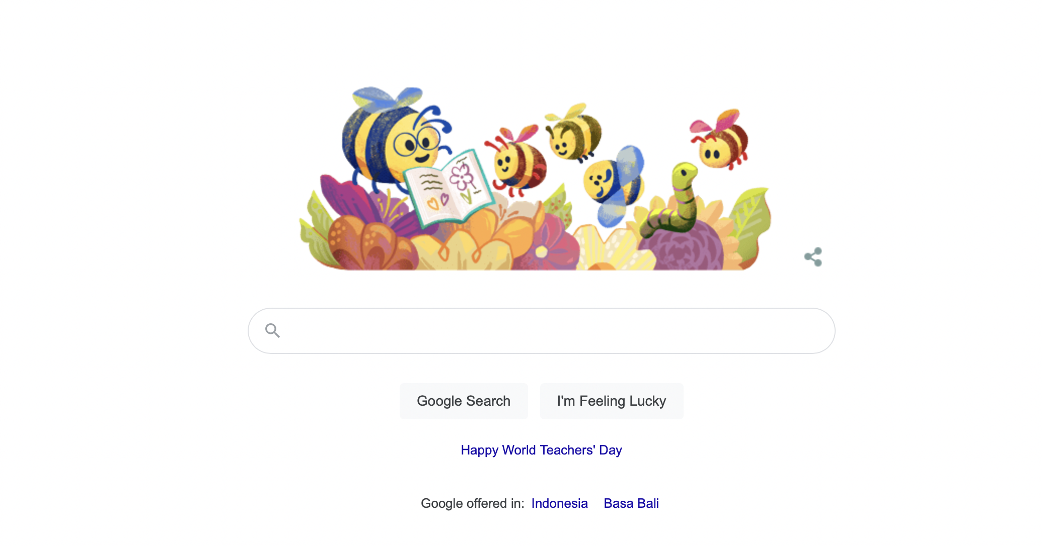Google Doodle Rayakan Hari Guru Nasional