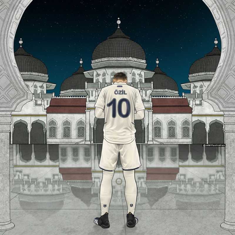 Mesut Ozil Posting Gambar Dirinya di Depan Masjid Raya Baiturrahman, Ucapkan HUT Ke-76 RI Mesut Ozil Posting Gambar Dirinya di Depan Masjid Raya Baiturrahman, Ucapkan HUT Ke-76 RI