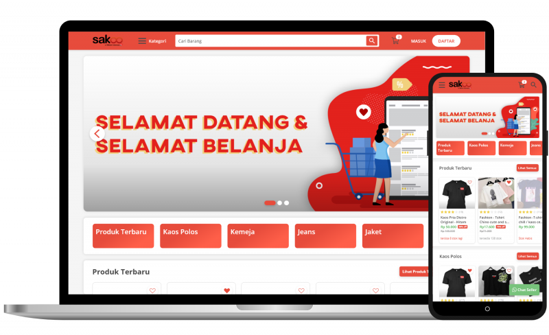 Bikin Web Sendiri untuk Toko Online kamu Gratis Pakai Sakoo