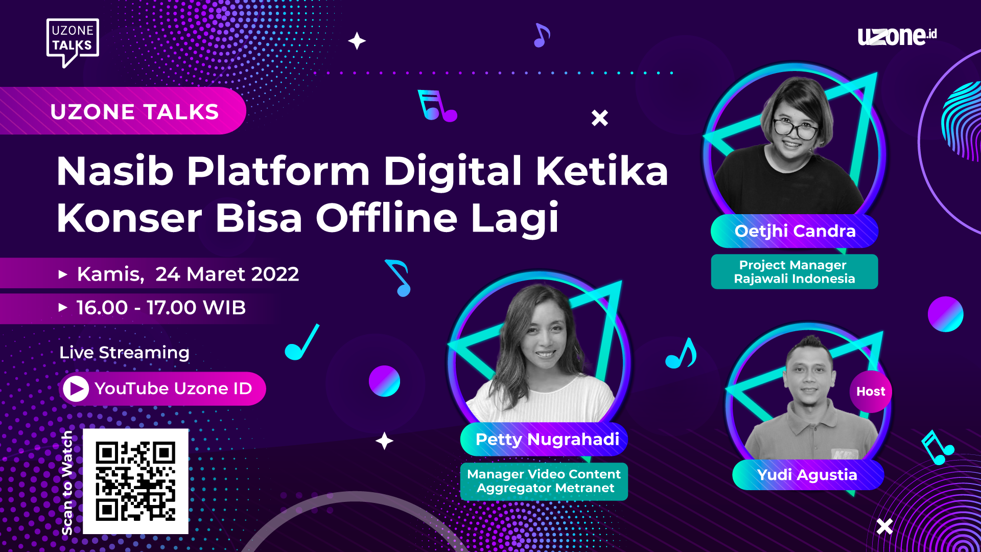 Uzone Talks: Nasib Platform Digital Ketika Konser Bisa Offline Lagi