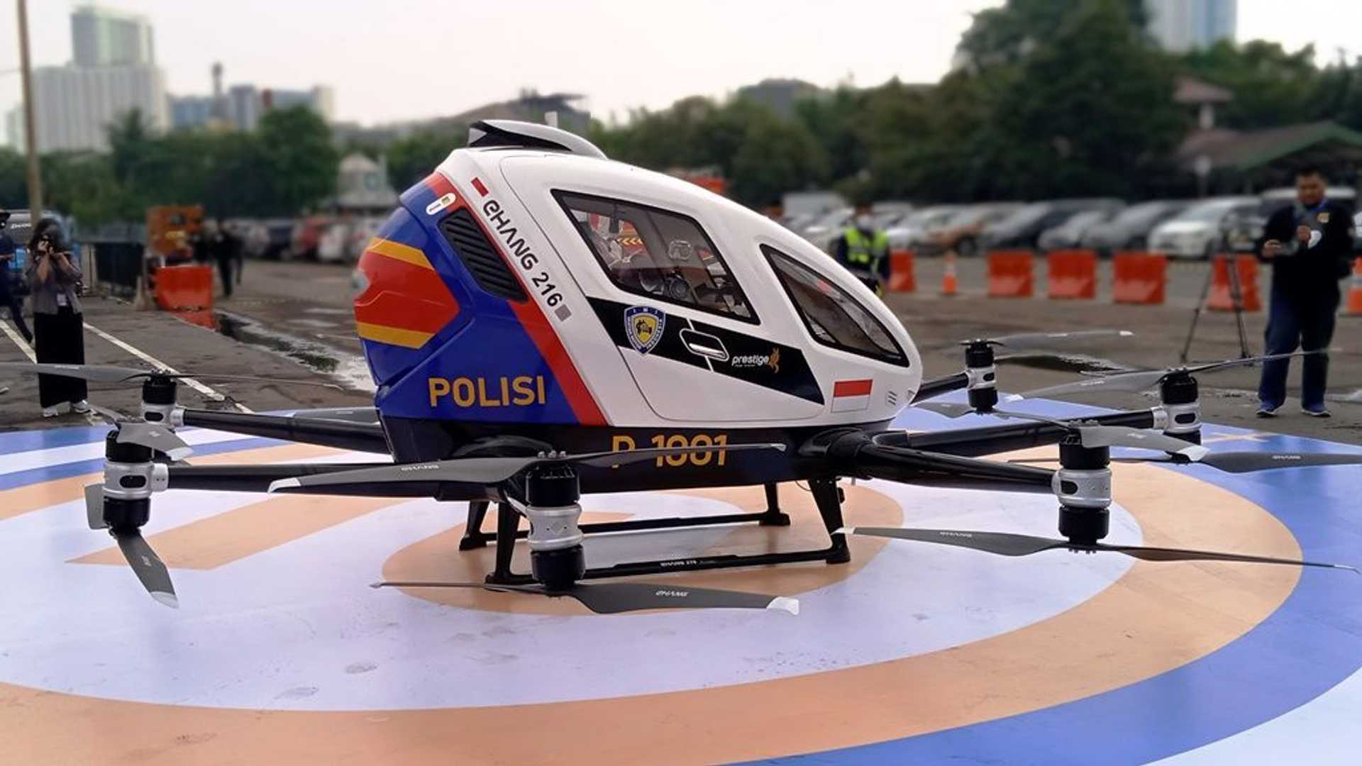Polri Pamer Taksi Terbang, Siap Jadi Alat Patroli Canggih?
