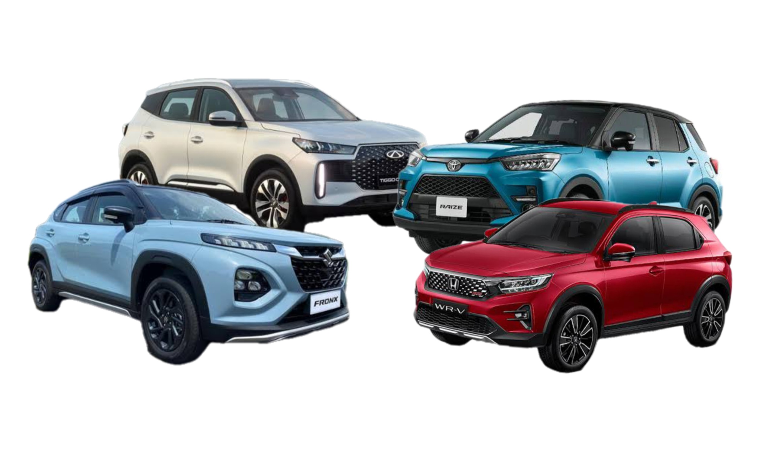 Perang Harga Small SUV: Suzuki Fronx, Honda WR-V, Toyota Raize, Tiggo Cross